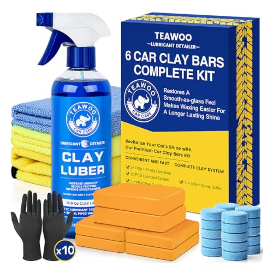Clay Bar Lubricant - Clay Bars Kit, 6 Clay Bars
