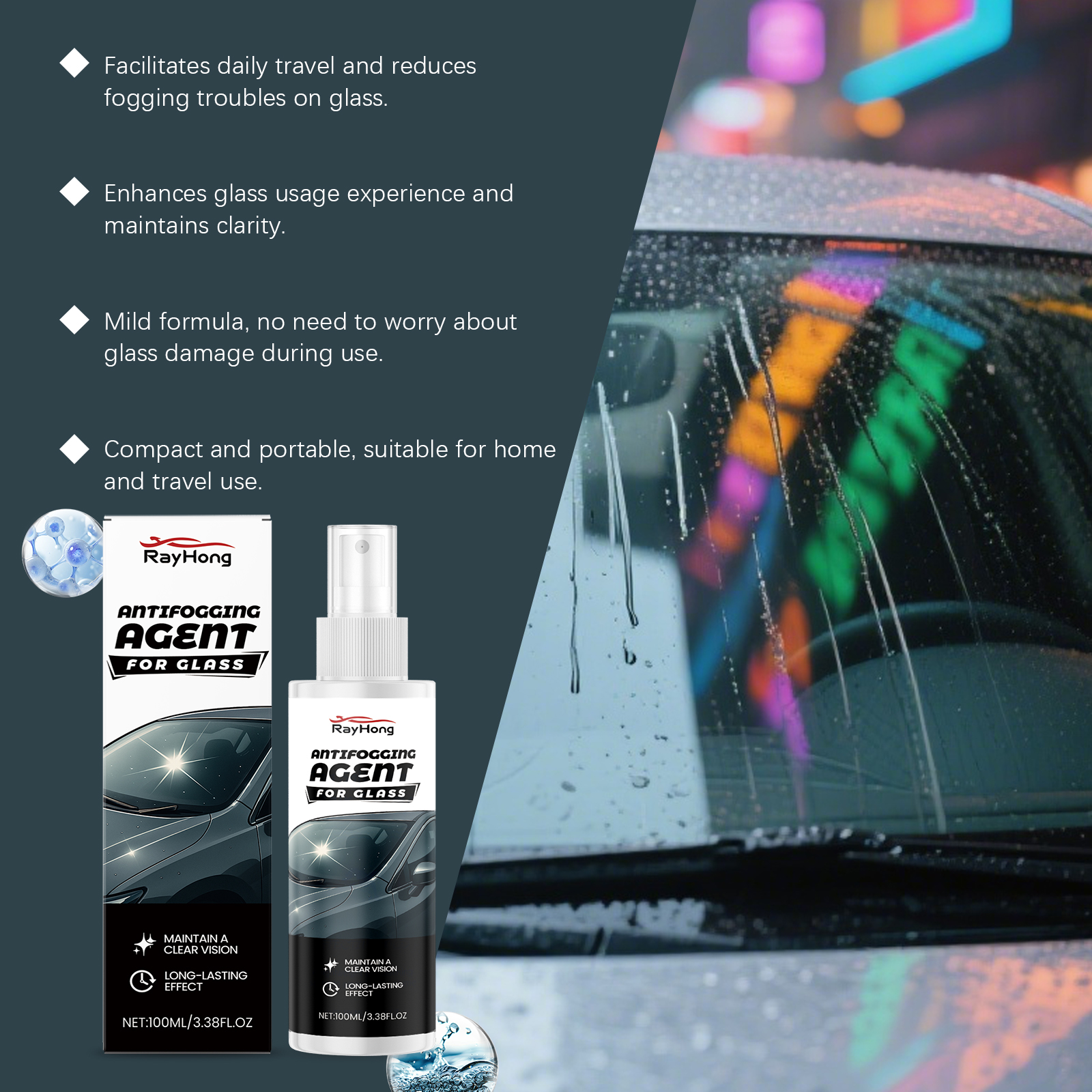Cars Glass Anti-Rain Spray Aut - Car Shampoo Ph ulasan dan harga