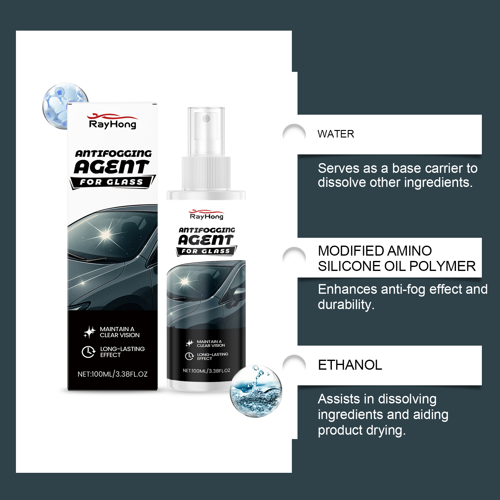 Cars Glass Anti-Rain Spray Aut - Car Shampoo Ph ulasan dan harga