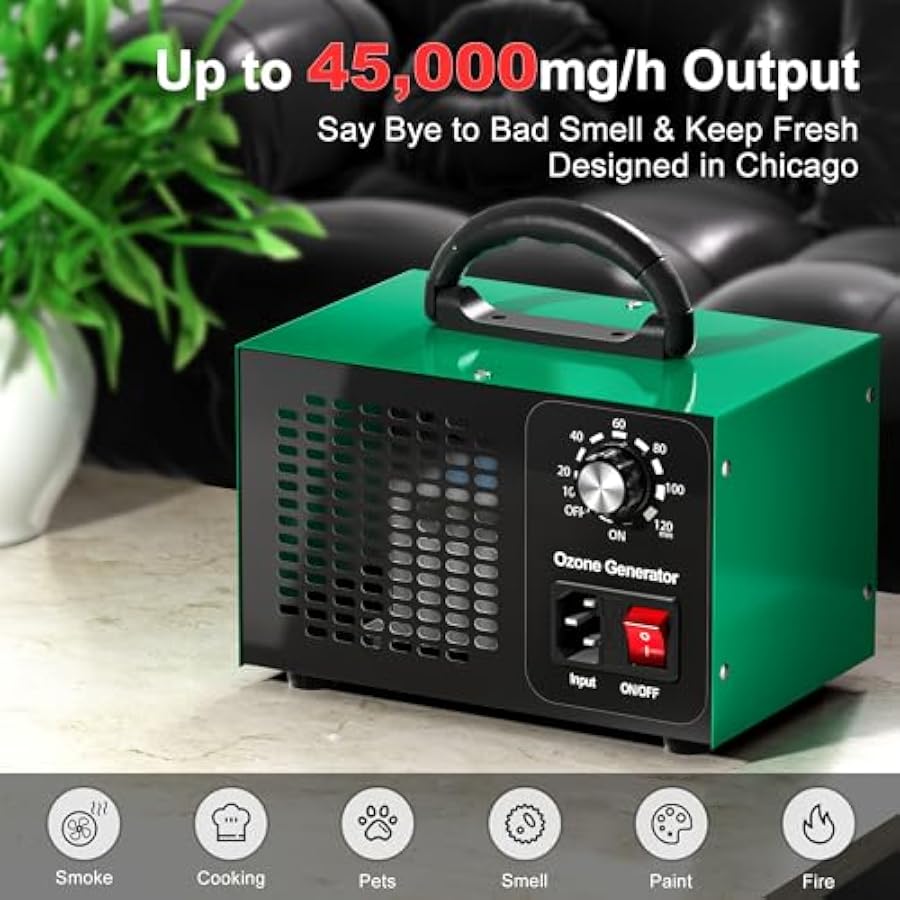 Ozone Generator 45,000mg/h, Ho - Odor Eliminator Car ulasan dan harga