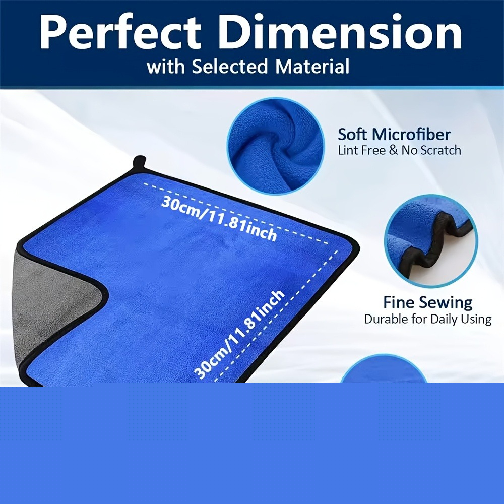 1-10pcs Microfiber Car Cleanin - Microfiber Towel Detailing ulasan dan harga