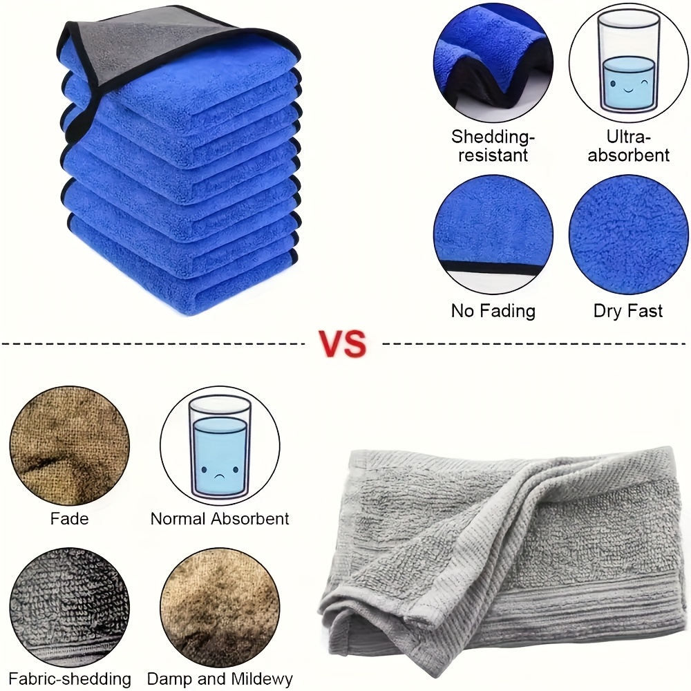 1-10pcs Microfiber Car Cleanin - Microfiber Towel Detailing ulasan dan harga