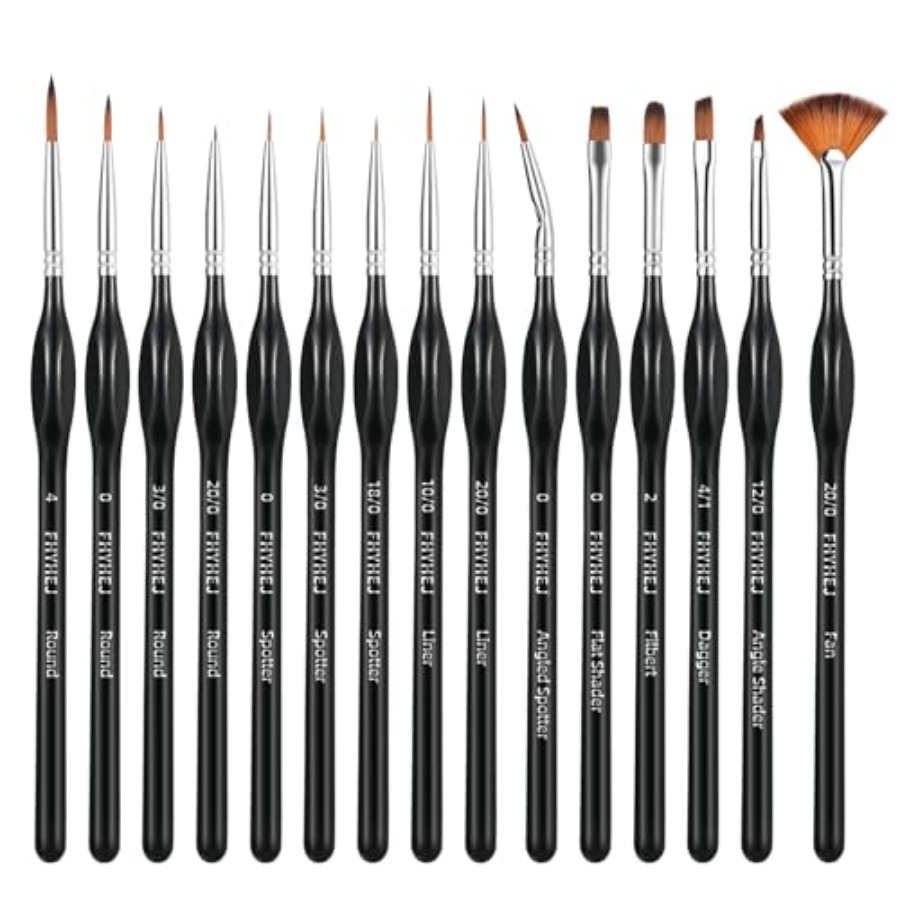 Detail Paint Brushes Set, 15PC - Detailing Brush Set ulasan dan harga