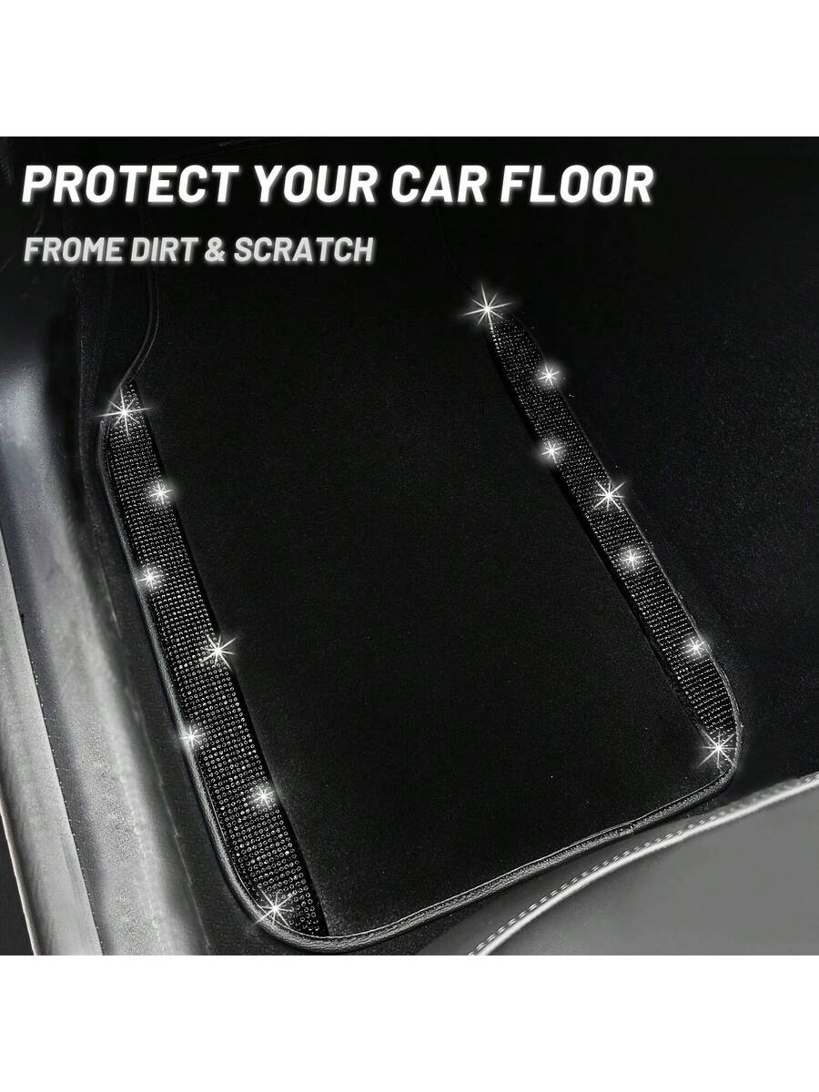 Bling Car Floor Mats Set With  - Dirt Brush Interior ulasan dan harga