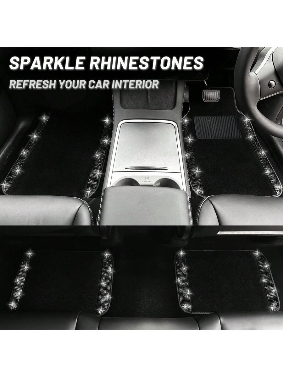 Bling Car Floor Mats Set With  - Dirt Brush Interior ulasan dan harga