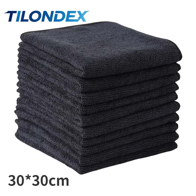 TILONDEX 1/3PCS Black Microfib - Microfiber Towel Detailing ulasan dan harga