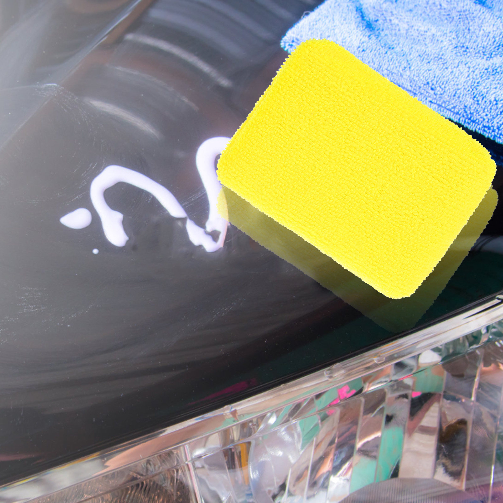 5Pcs Car Waxing Pads Compact L - Wax Applicator Pad ulasan dan harga