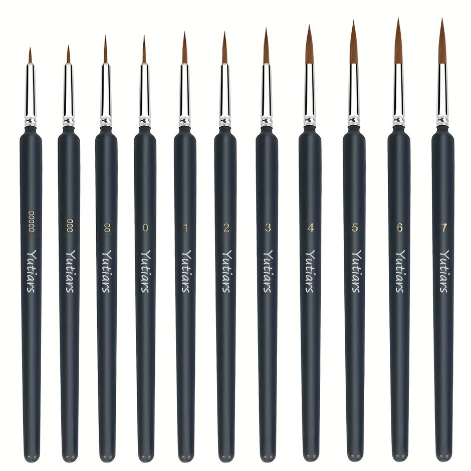 11/22pcs Miniature Paint Brush - Detailing Brush Set ulasan dan harga