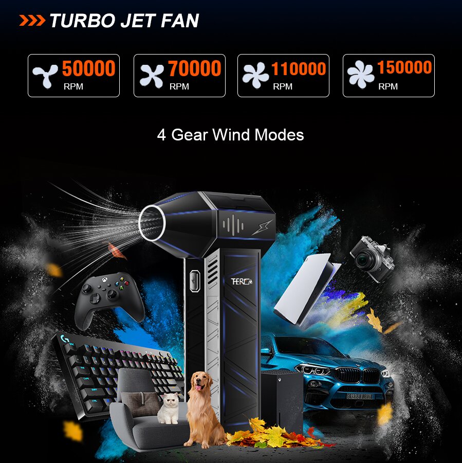 X3Pro-Mini Handheld Turbo Jet  - Dryer Car Blower ulasan dan harga